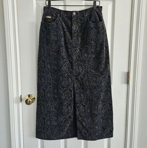 Vintage 1990s Eddie Bauer Corduroy Maxi Skirt